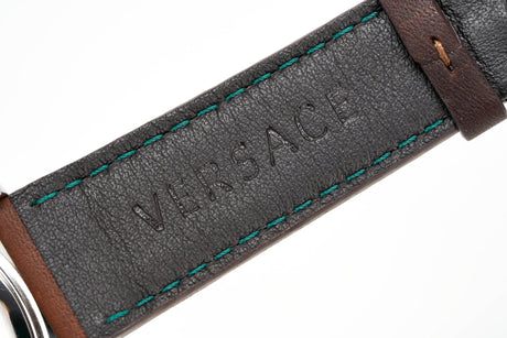 Versace Men's Watch Hellenyium GMT Green Leather V11090017 - Watches & Crystals