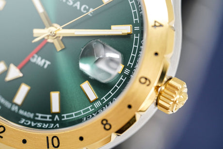Versace Men's Watch Hellenyium GMT Two-Tone Green V11050015 - Watches & Crystals