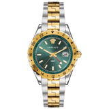 Versace Men's Watch Hellenyium GMT Two-Tone Green V11050015 - Watches & Crystals