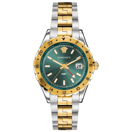 Versace Men's Watch Hellenyium GMT Two-Tone Green V11050015 - Watches & Crystals