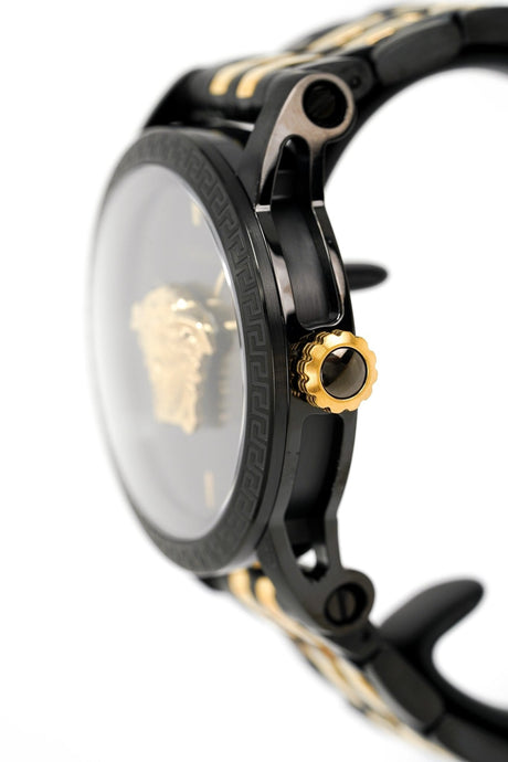 Versace Men's Watch Palazzo Empire Black PVD Two-Tone VERD01119 - Watches & Crystals