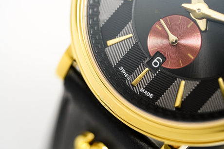 Versace Men's Watch V-Circle Gold Black VBQ050017 - Watches & Crystals