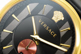 Versace Men's Watch V-Circle Gold Black VBQ050017 - Watches & Crystals