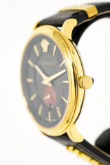 Versace Men's Watch V-Circle Gold Black VBQ050017 - Watches & Crystals