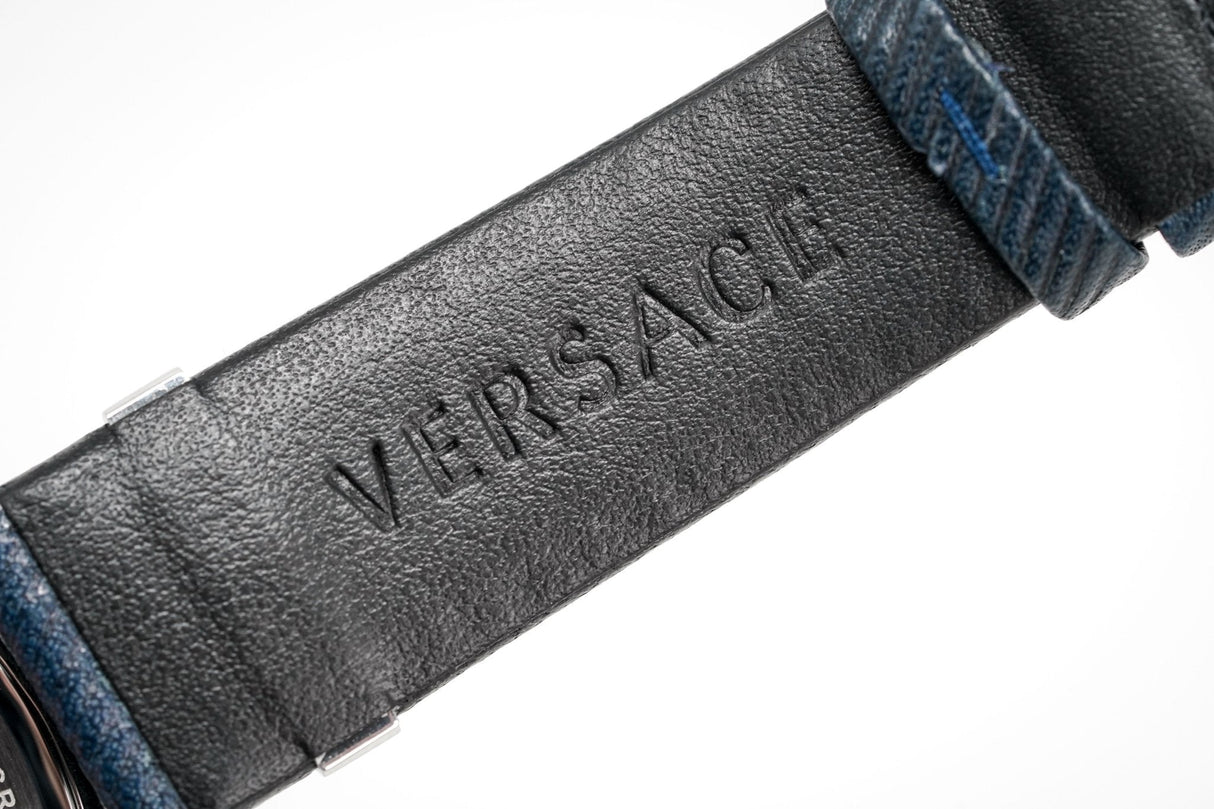 Versace Men's Watch V-Circle Small Seconds Blue VEBQ01018 - Watches & Crystals