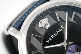 Versace Men's Watch V-Circle Small Seconds Blue VEBQ01018 - Watches & Crystals