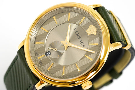 Versace Men's Watch V-Circle Small Seconds Green VBQ030017 - Watches & Crystals