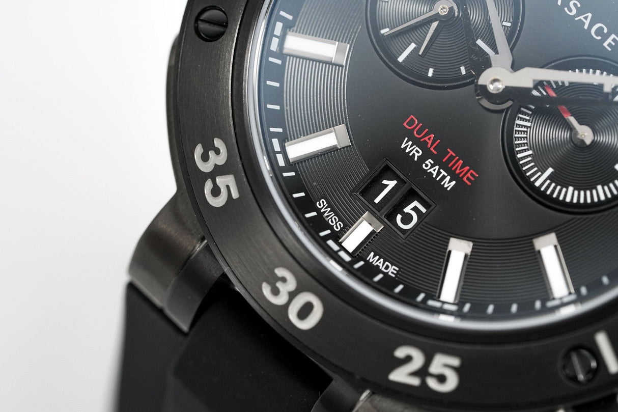 Versace Men's Watch V-Extreme Pro Dual Time Black VCN020017 - Watches & Crystals