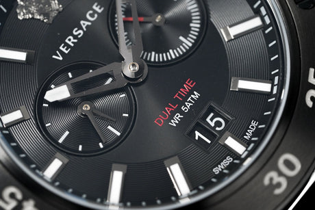 Versace Men's Watch V-Extreme Pro Dual Time Black VCN020017 - Watches & Crystals