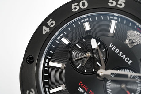 Versace Men's Watch V-Extreme Pro Dual Time Black VCN020017 - Watches & Crystals