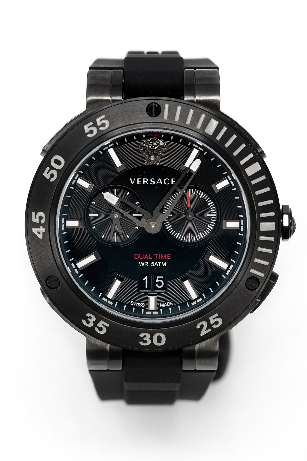 Versace Men's Watch V-Extreme Pro Dual Time Black VCN020017 - Watches & Crystals