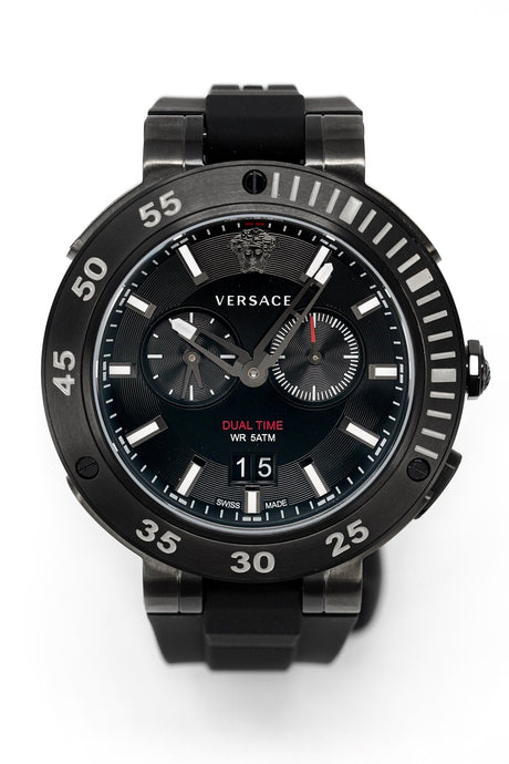 Versace Men's Watch V-Extreme Pro Dual Time Black VCN020017 - Watches & Crystals