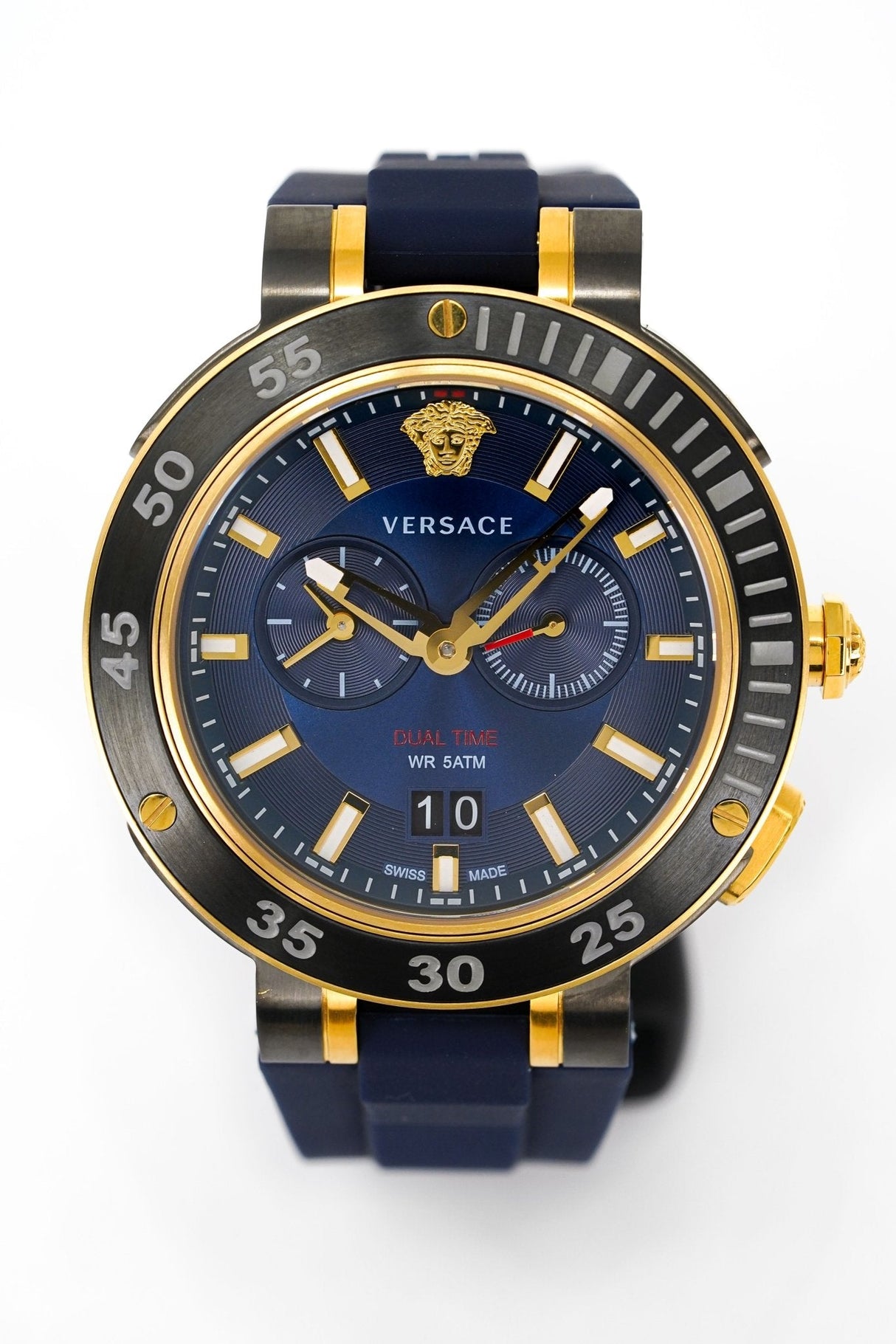 Versace Men's Watch V-Extreme Pro Dual Time Blue VCN010017 - Watches & Crystals