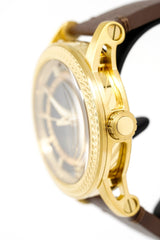 Versace Men's Watch Viamond Gold Brown Leather VEPO00220 - Watches & Crystals