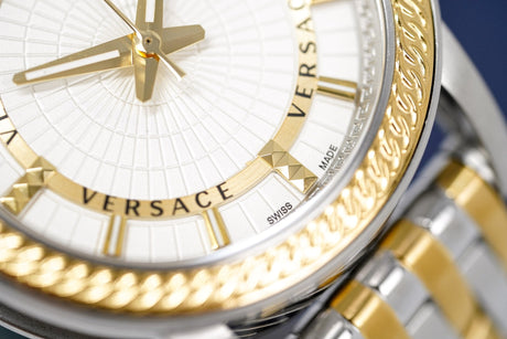 Versace Men's Watch Viamond Two-Tone VEPO00620 - Watches & Crystals