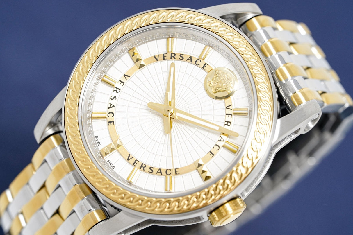 Versace Men's Watch Viamond Two-Tone VEPO00620 - Watches & Crystals