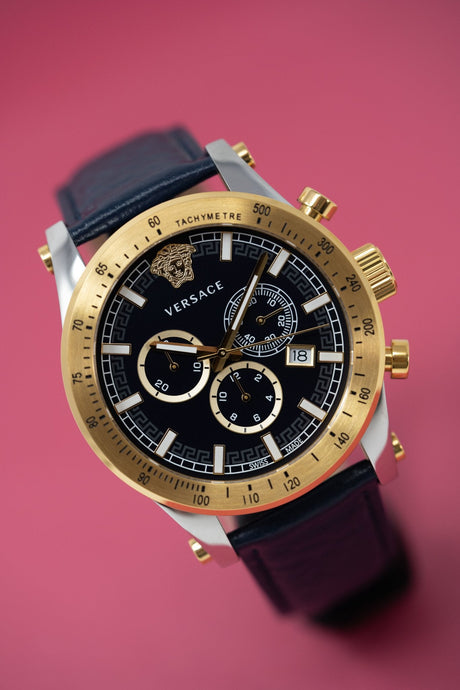 Versace Sporty Chronograph Blue - Watches & Crystals