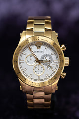 Versace Sporty Chronograph IP Gold - Watches & Crystals