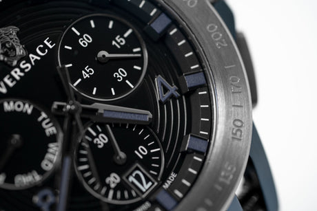 Versace Sporty Tech Chronograph Day & Date Black - Watches & Crystals