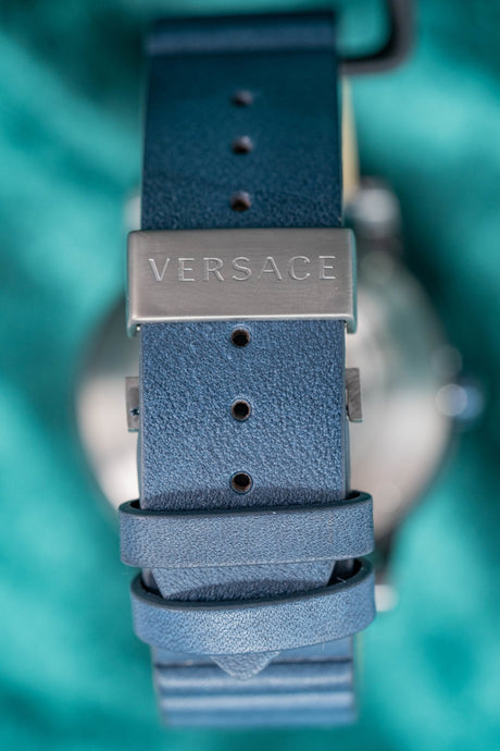 Versace Theros Day Date Blue PVD - Watches & Crystals