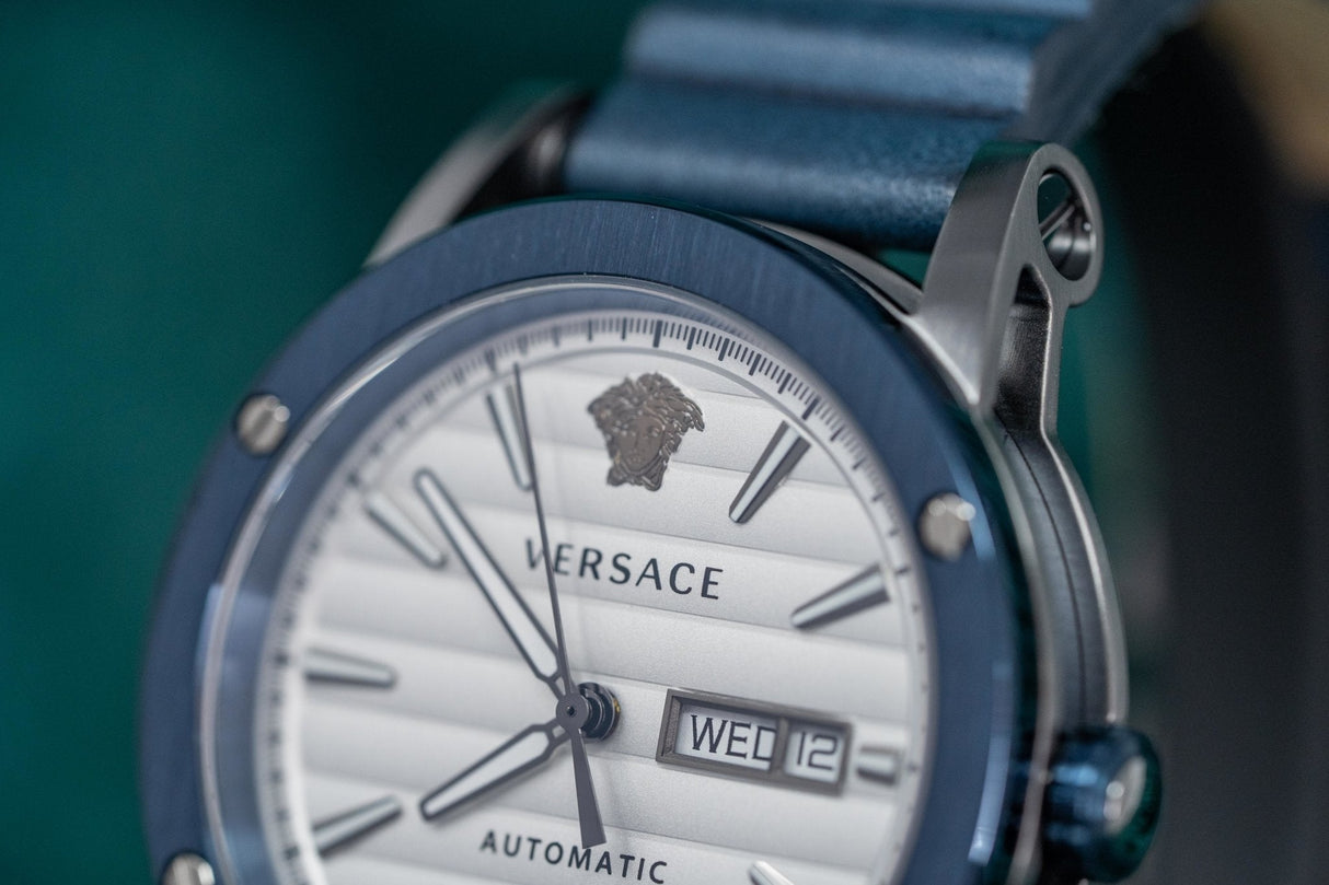 Versace Theros Day Date Blue PVD - Watches & Crystals