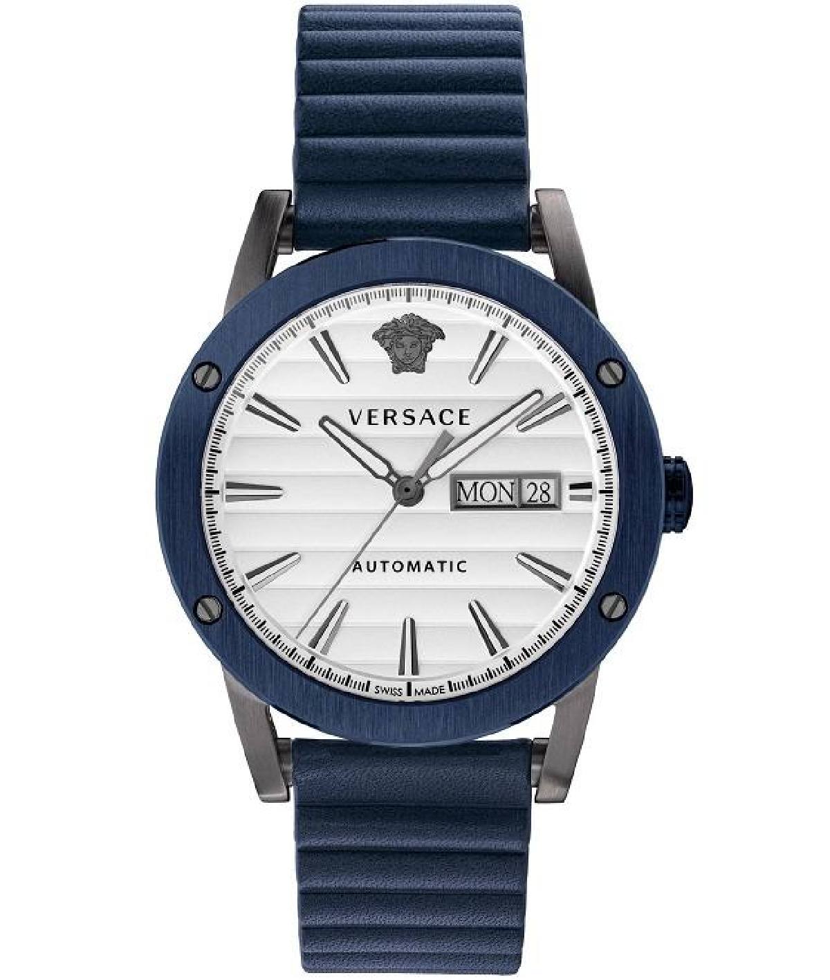 Versace Theros Day Date Blue PVD - Watches & Crystals