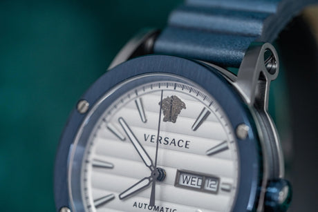 Versace Theros Day Date Blue PVD - Watches & Crystals
