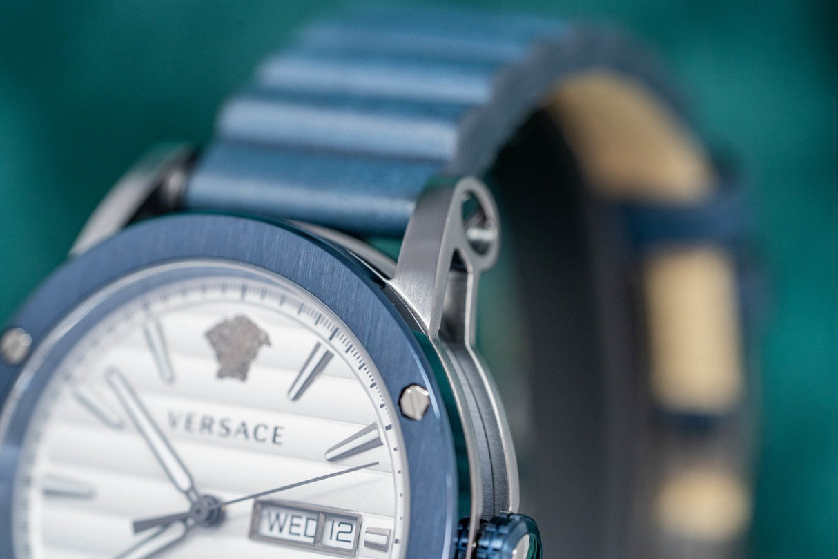 Versace Theros Day Date Blue PVD - Watches & Crystals