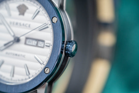 Versace Theros Day Date Blue PVD - Watches & Crystals