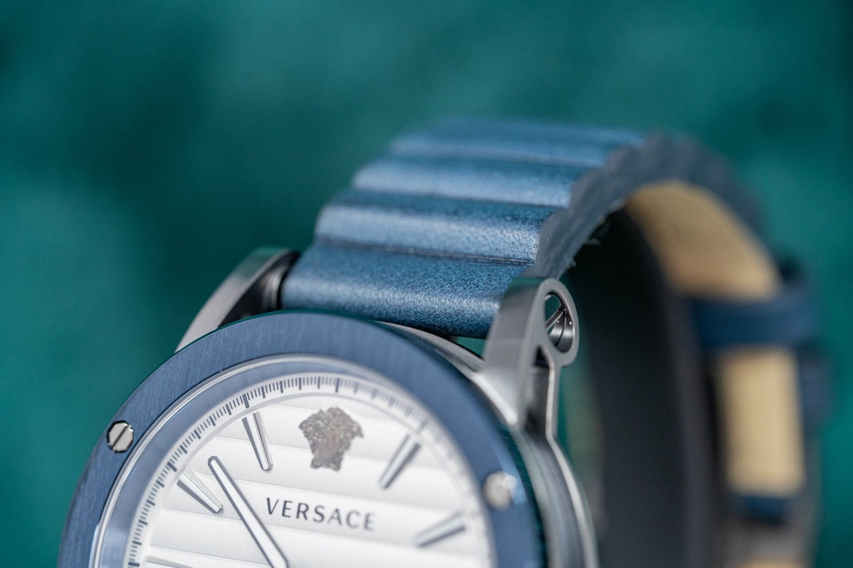 Versace Theros Day Date Blue PVD - Watches & Crystals