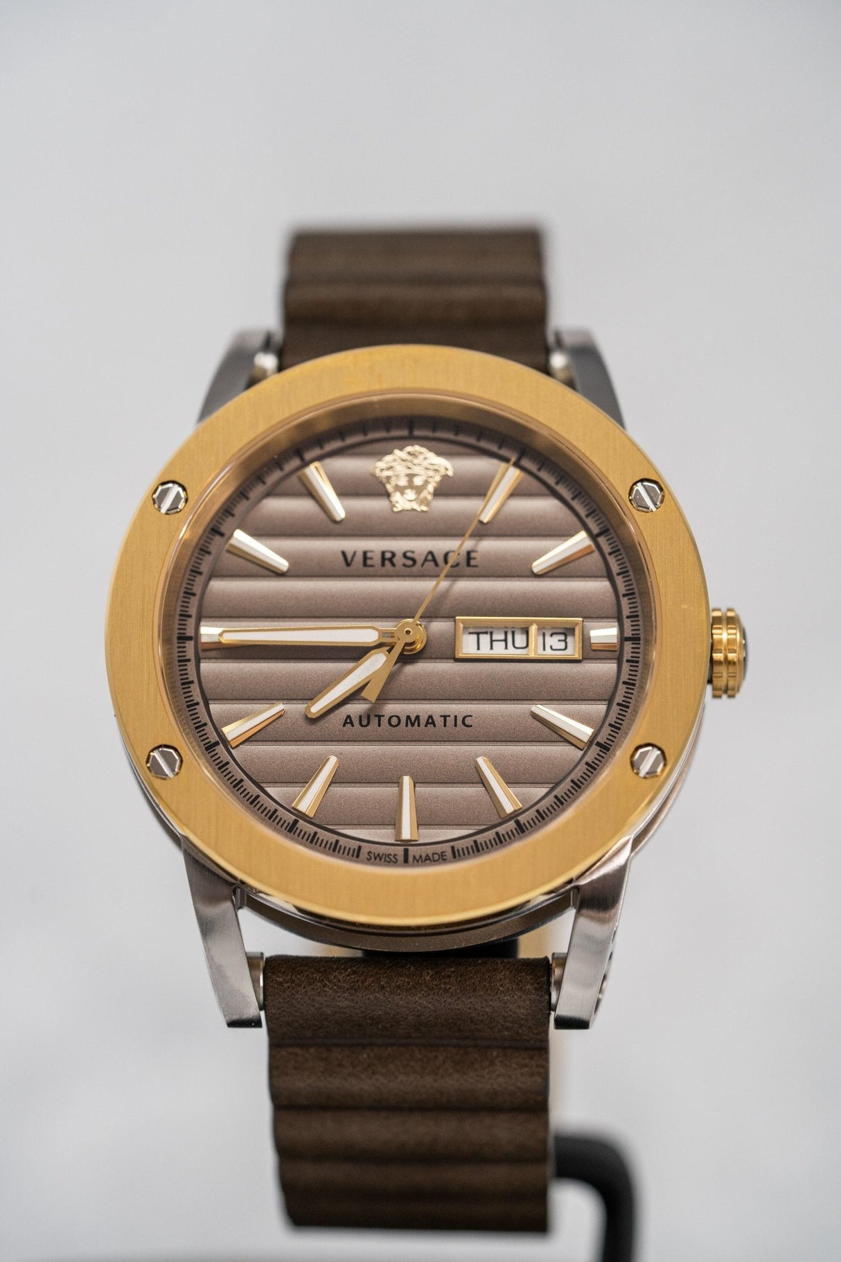 Versace Theros Day Date Brown - Watches & Crystals