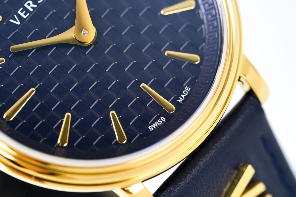 Versace V-Circle 38mm Blue Gold VE8104522 - Watches & Crystals