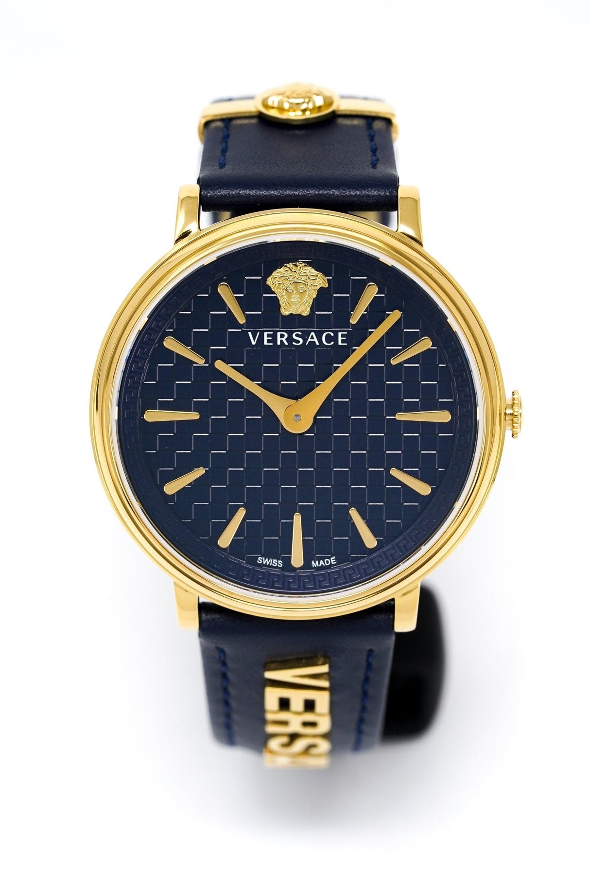 Versace V-Circle 38mm Blue Gold VE8104522 - Watches & Crystals