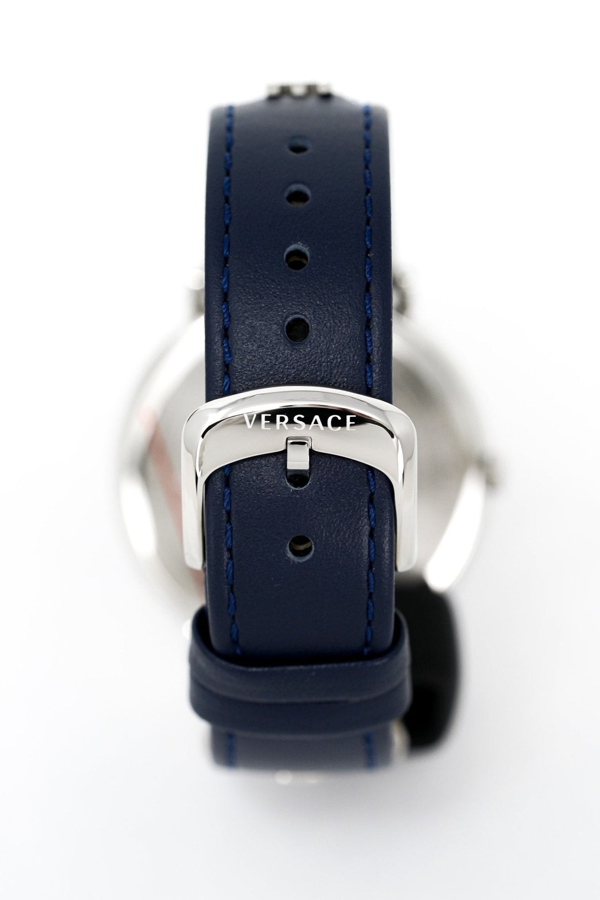 Versace V-Circle 38mm Blue Silver VE8104222 - Watches & Crystals