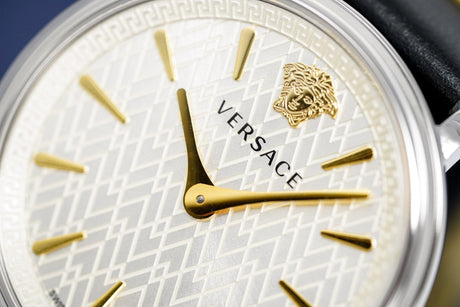 Versace V-Circle Manifesto Power Edition Two-Tone Silver VBP110017 - Watches & Crystals
