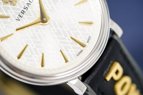 Versace V-Circle Manifesto Power Edition Two-Tone Silver VBP110017 - Watches & Crystals