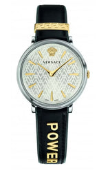 Versace V-Circle Manifesto Power Edition Two-Tone Silver VBP110017 - Watches & Crystals