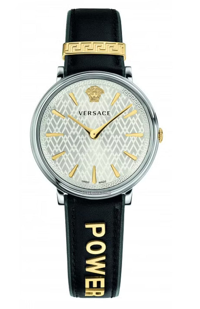 Versace V-Circle Manifesto Power Edition Two-Tone Silver VBP110017 - Watches & Crystals