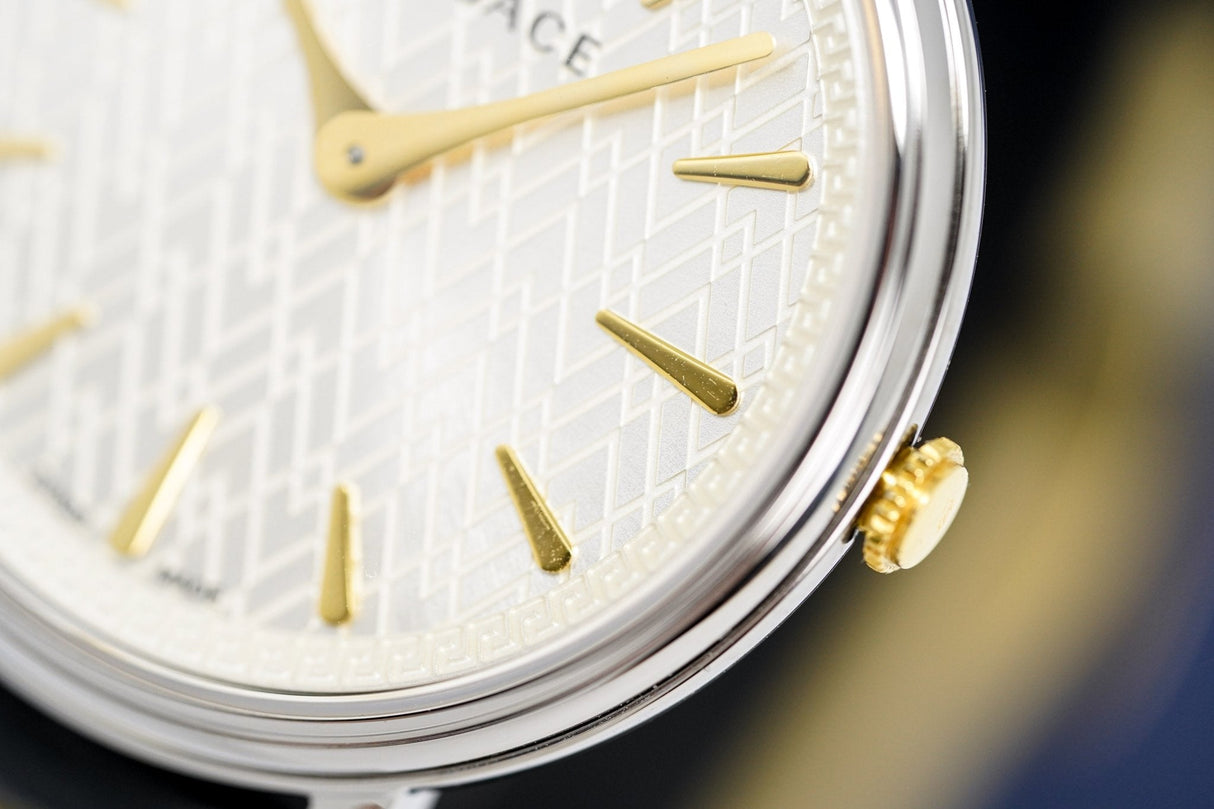 Versace V-Circle Manifesto Power Edition Two-Tone Silver VBP110017 - Watches & Crystals