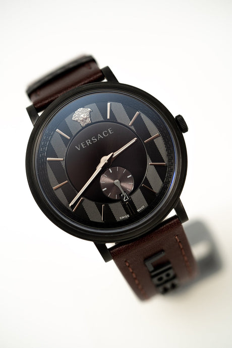Versace V-Circle Small Seconds IP Black - Watches & Crystals
