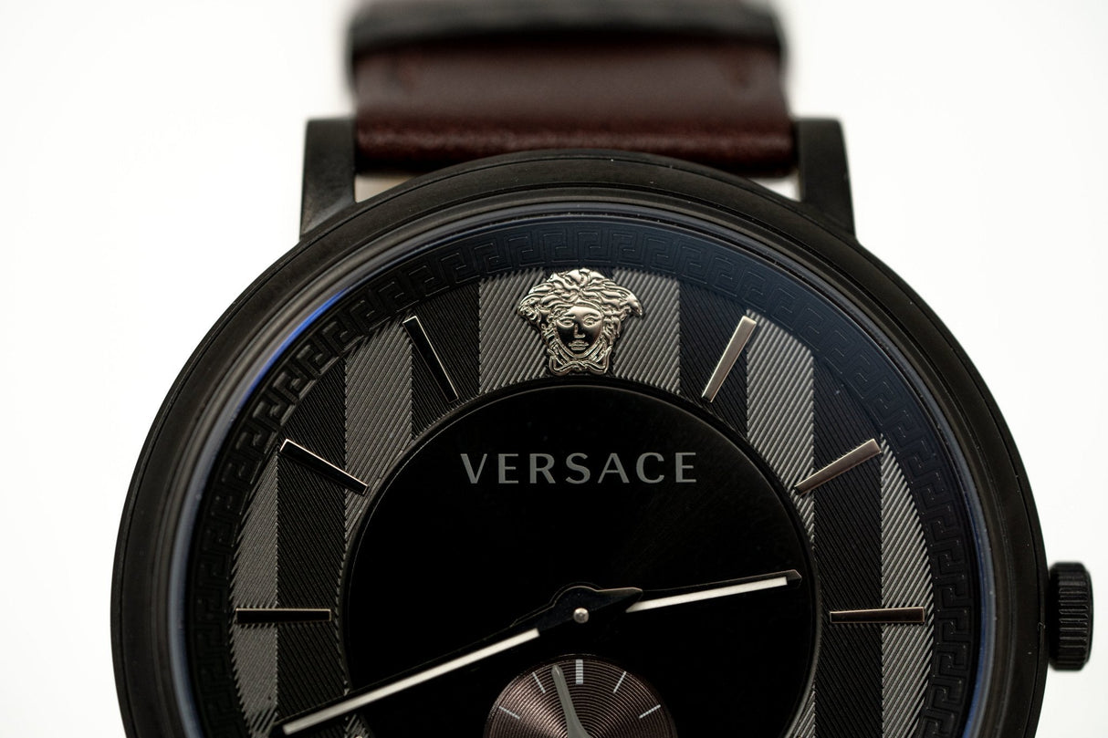 Versace V-Circle Small Seconds IP Black - Watches & Crystals