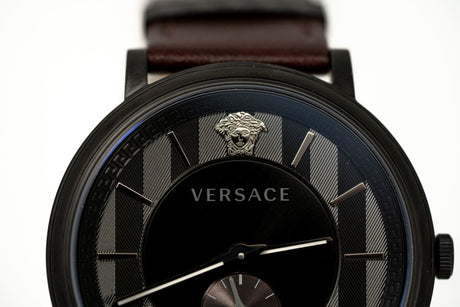 Versace V-Circle Small Seconds IP Black - Watches & Crystals
