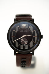 Versace V-Circle Small Seconds IP Black - Watches & Crystals
