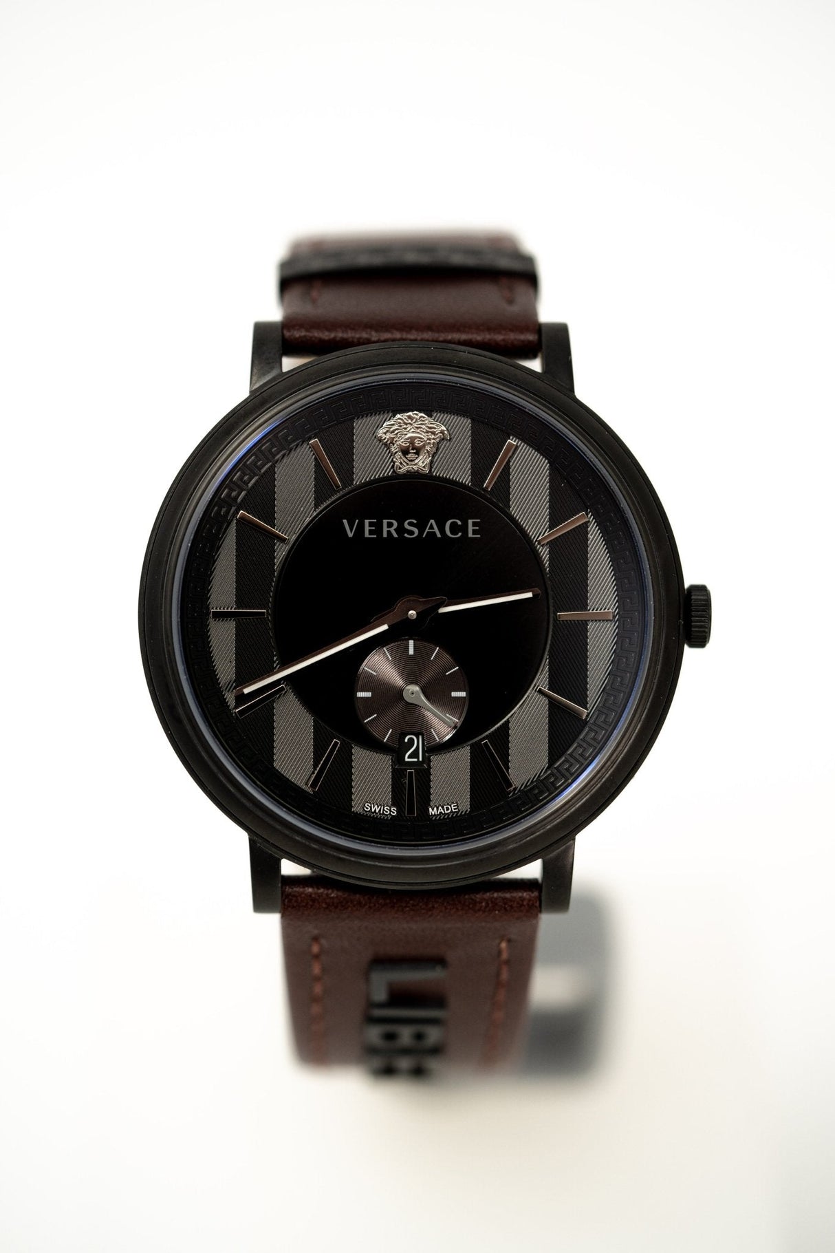 Versace V-Circle Small Seconds IP Black - Watches & Crystals
