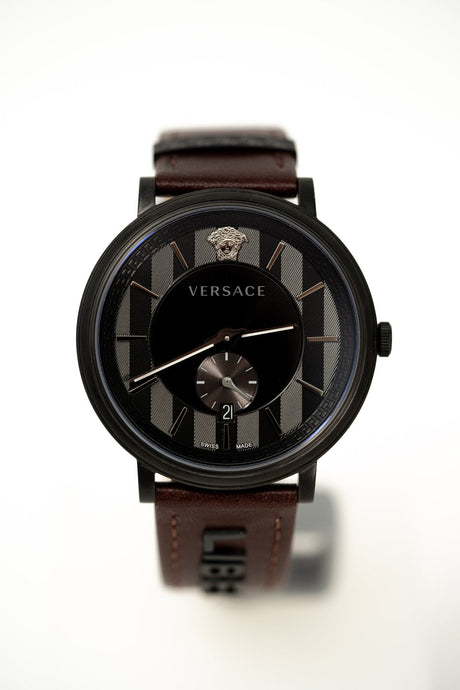 Versace V-Circle Small Seconds IP Black - Watches & Crystals