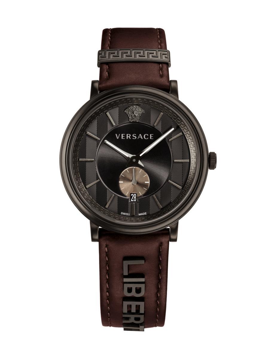 Versace V-Circle Small Seconds IP Black - Watches & Crystals