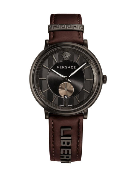 Versace V-Circle Small Seconds IP Black - Watches & Crystals