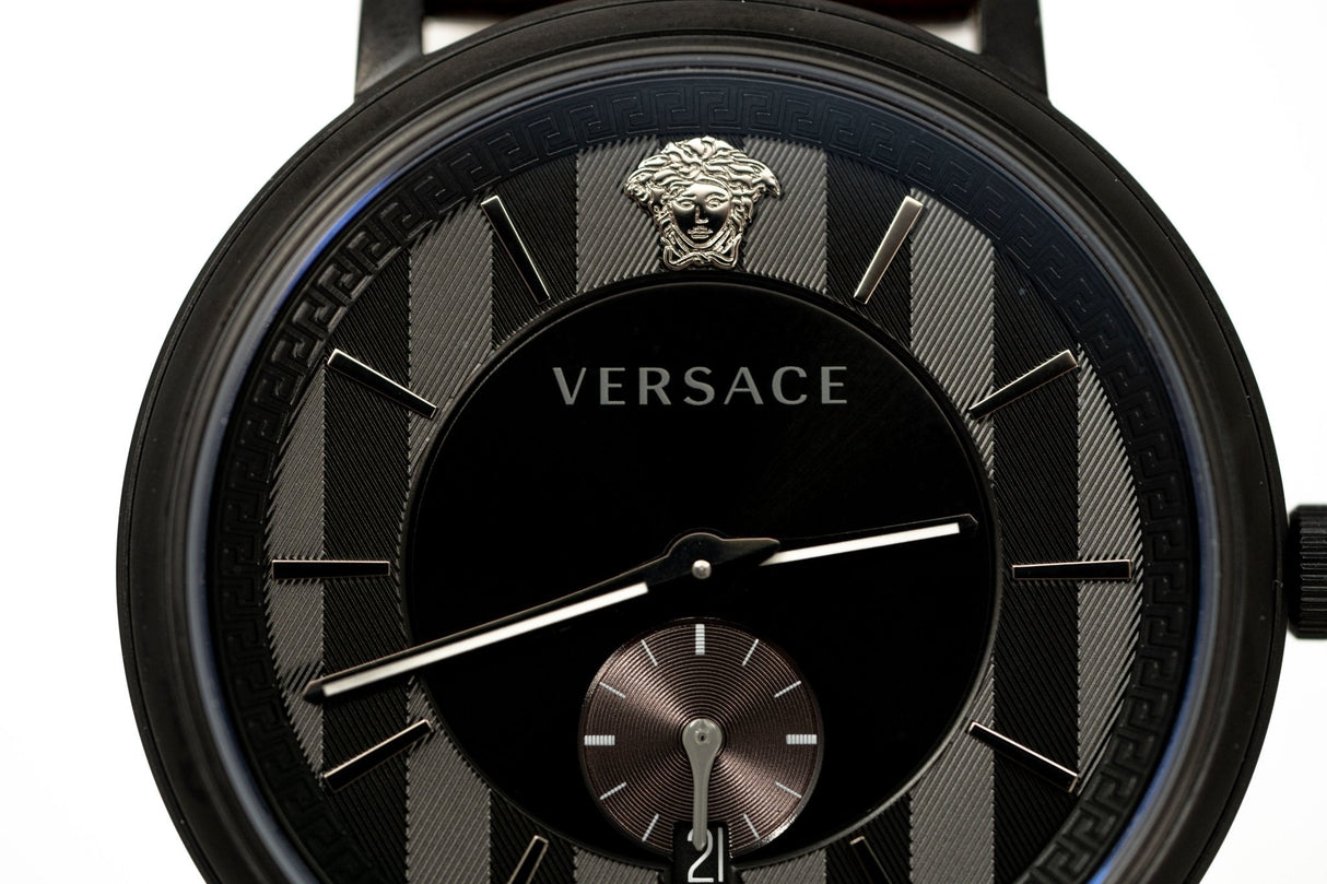 Versace V-Circle Small Seconds IP Black - Watches & Crystals