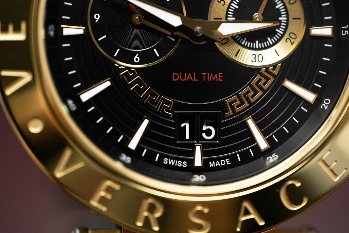 Versace V-Race GMT IP Gold - Watches & Crystals