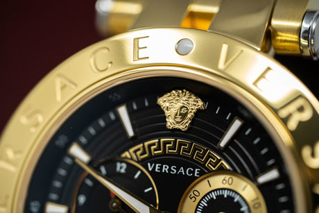 Versace V-Race GMT IP Gold - Watches & Crystals